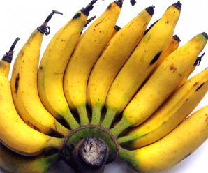 กล้วยเล็บมือนาง ผลไม้เครือมีกลิ่นหอมเหมือนกล้วยหอม มีขนก้านเครือและก้านหวี