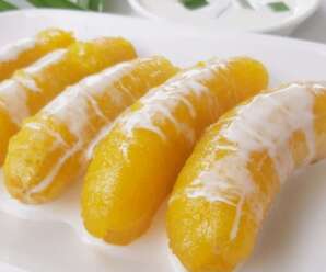 กล้วยไข่เชื่อม ราดน้ำกะทิ เมนูของหวานทานง่าย ให้ประโยชน์