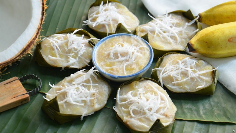 ขนมกล้วยนึ่ง ขนมกล้วย