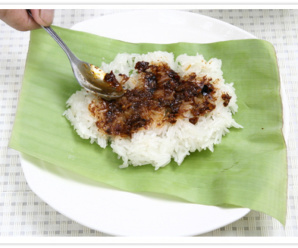 ข้าวบ่าย อาหารพื้นเมืองภาคเหนือ เมนูอาหารภาคเหนือ ข้าวบ่ายน้ำมัน