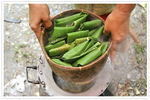 นำขนมไปนึ่ง