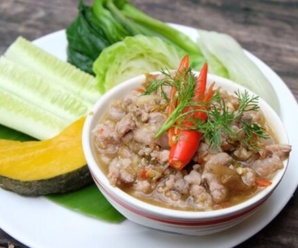 น้ำพริกจิ๊นหมู น้ำพริกที่ทำจากเนื้อหมู อาหารภาคเหนือ