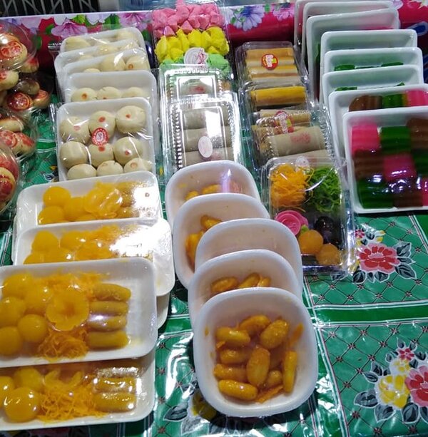 ตลาดเช้าชลบุรี ตลาดสด เดอะวอล์ค ไลฟ์สไตล์ มอลล์ ร้านขนมหวาน