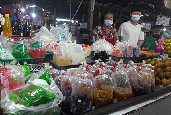 ตลาดนัดย่านลำลูกกา ร้านขนมหวาน