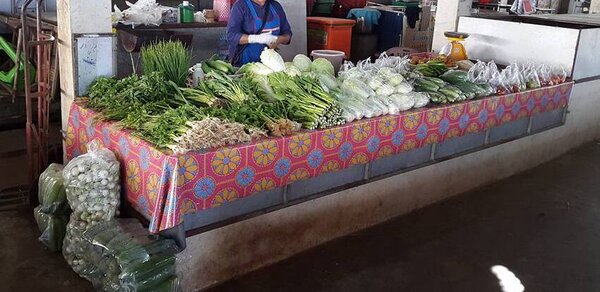 ตลาดสดศรีวิไล ตลาดสดเทศบาลศรีวิไล ร้านขายผัก
