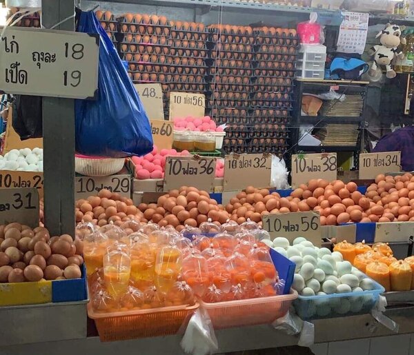 ตลาดเงินวิจิตร ตลาดเช้าคลองสาน ร้านขายไข่