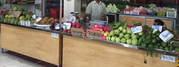ตลาดเดอะวอล์ค ตลาดเช้าชลบุรี ร้านผลไม้