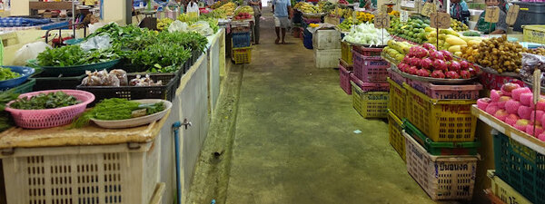 ตลาดสดพัทลุง ตลาดสดเทศบาลเมืองพัทลุง ร้านผัก ผลไม้