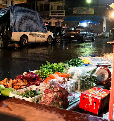 ตลาดสดเทศบาลตำบลควนขนุน ร้านผักสด