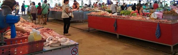 ตลาดเจริญสุข ร้านหมูสด
