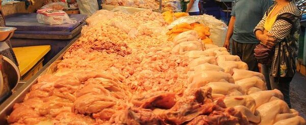 ตลาดสด ราชบุรี ร้านไก่สด