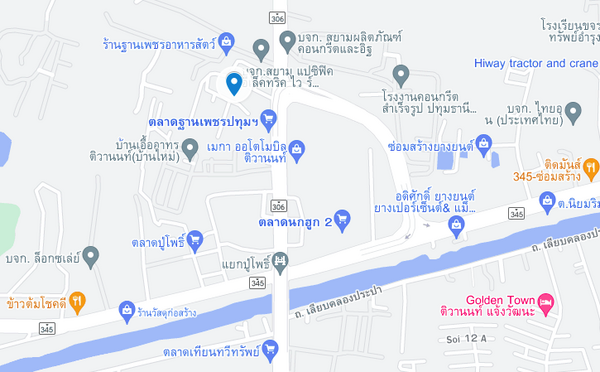 แผนที่ตลาดฐานเพชรปทุม