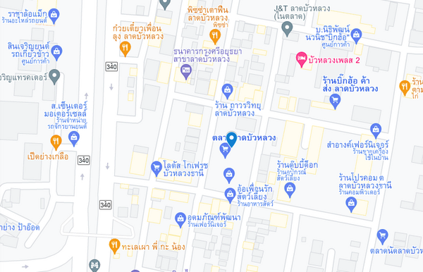 แผนที่ตลาดบัวหลวงธานี แผนที่ตลาดบัวหลวงธานี