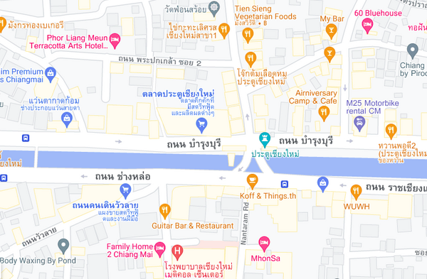 แผนที่ตลาดประตูเชียงใหม่