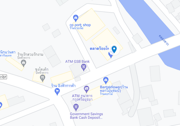 แผนที่ตั้งตลาดร้อยโทล้วน จ.ตาก แผนที่ตลาดร้อยโทล้วน