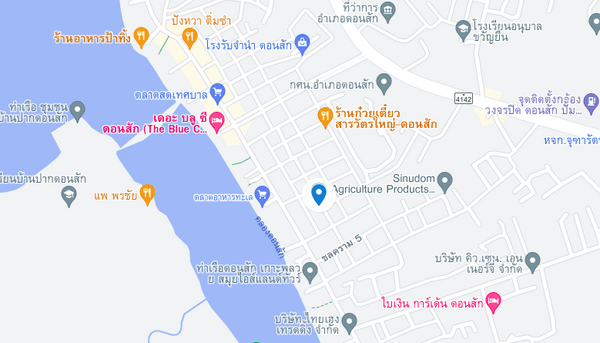 แผนที่ตลาดสดตำบลดอนสัก