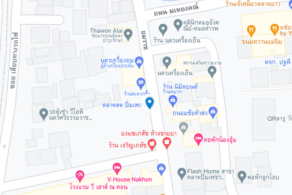 แผนที่ตลาดสดปิ่มเพชร