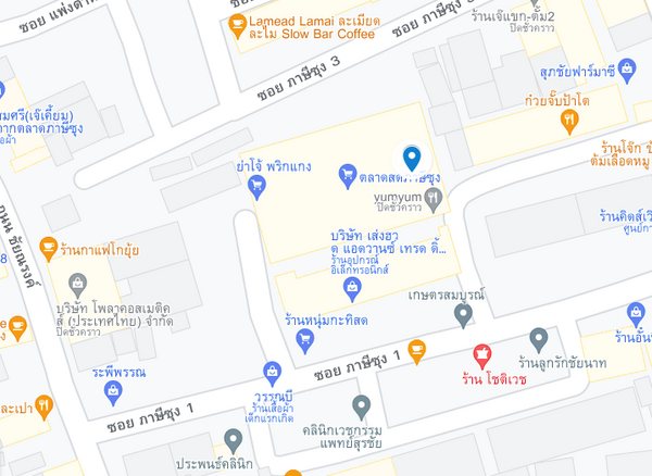 แผนที่ตลาดสดภาษีซุง จ.ชัยนาท แผนที่ตลาดสดภาษีซุง