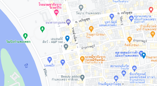 แผนที่ตลาดสดริมปิง