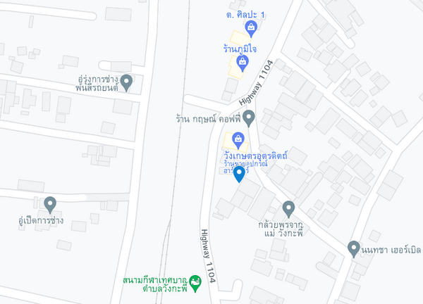 แผนที่ตั้งของตลาดสดวังกระพี้ แผนที่ตลาดสดวังกระพี้