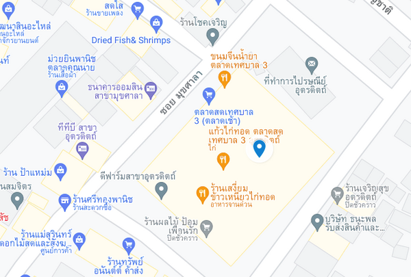 แผนที่ตลาดสดเทศบาล 3