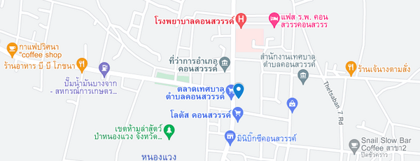 แผนที่ตลาดสดเทศบาลคอนสวรรค์