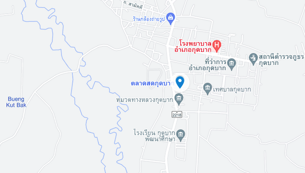 แผนที่ตลาดสดเทศบาลตำบลกุดบาก ตลาดสดสกลนคร แผนที่ตลาดสดเทศบาลตำบลกุดบาก