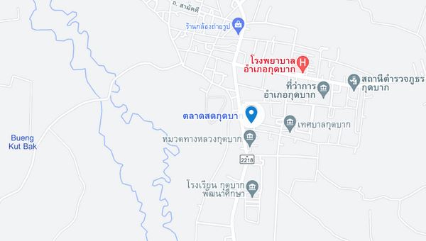 แผนที่ตลาดสดเทศบาลตำบลกุดบาก