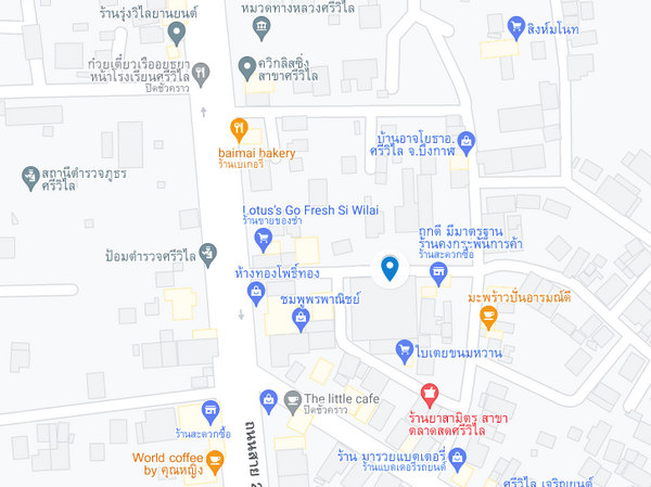 แผนที่ตลาดสดเทศบาลศรีวิไล แผนที่ตลาดสดเทศบาลศรีวิไล