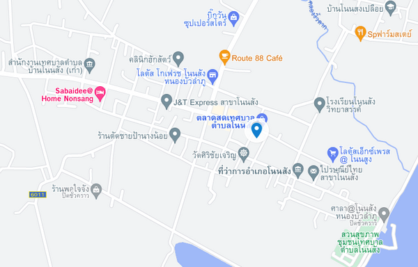 แผนที่ตลาดสดเทศบาลโนนสัง