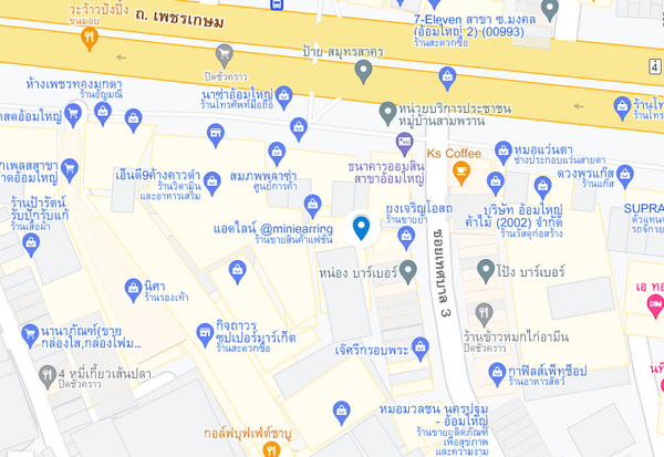 แผนที่ตั้งตลาดสมภพพลาซ่า แผนที่ตลาดสมภพพลาซ่า
