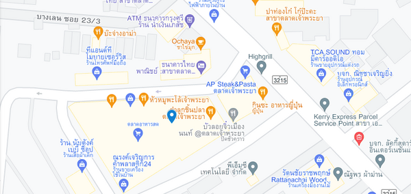 แผนที่ตลาดเจ้าพระยา