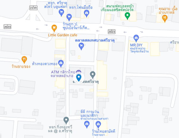 แผนที่ตลาดเทศบาลตำบลศรีธาตุ