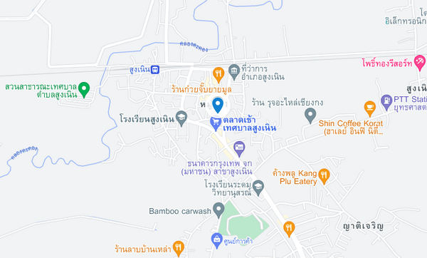 แผนที่ตลาดเทศบาลตำบลสูงเนิน