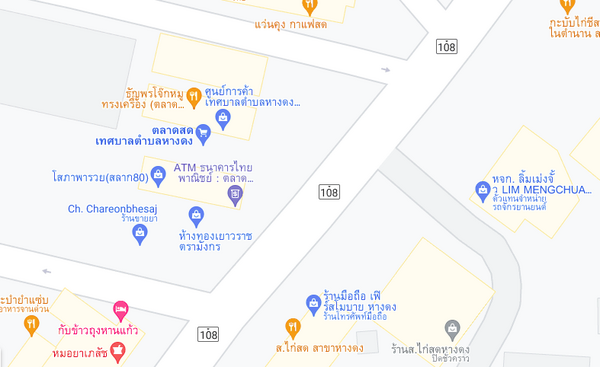 แผนที่ตั้งตลาดเทศบาลตำบลหางดง จ.เชียงใหม่ แผนที่ตลาดเทศบาลตำบลหางดง