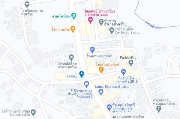 แผนที่ตั้งของตลาดเย็นน่าซื้อ แผนที่ตลาดเย็นน่าซื้อ