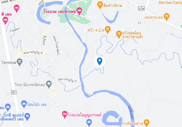 แผนที่ตลาดเย็นบ้านติ้ว เทศบาลเมืองเลย แผนที่ตลาดเย็นบ้านติ้ว