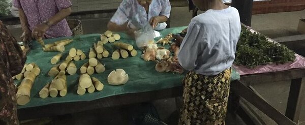 ตลาดสดแม่ฮ่องสอน ร้านของป่า
