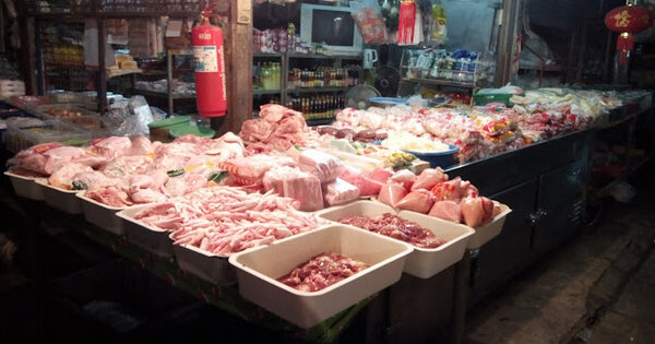 ตลาดบรบือ ตลาดเทศบาลตำบลบรบือ ร้านของสด