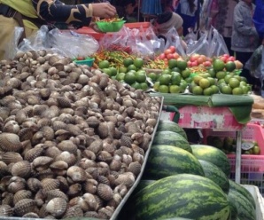 ตลาดเช้านครพนม ตลาดสดเทศบาลตำบลบ้านแพง ตลาดอยู่ใกล้โรงพยาบาลบ้านแพง