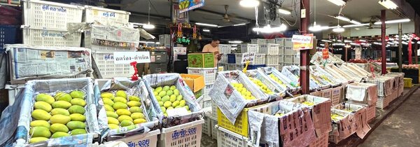 ตลาดไท ปทุมธานี ตลาดค้าส่งผัก ผลไม้ ร้านผลไม้