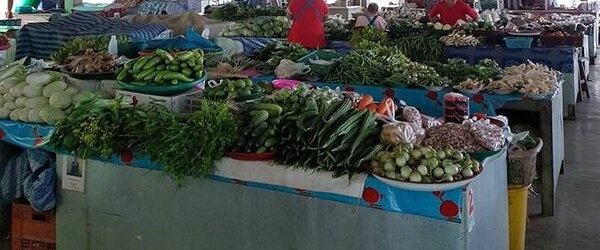 ตลาดชุมชนตำบลแม่ฟ้าหลวง ร้านผัก