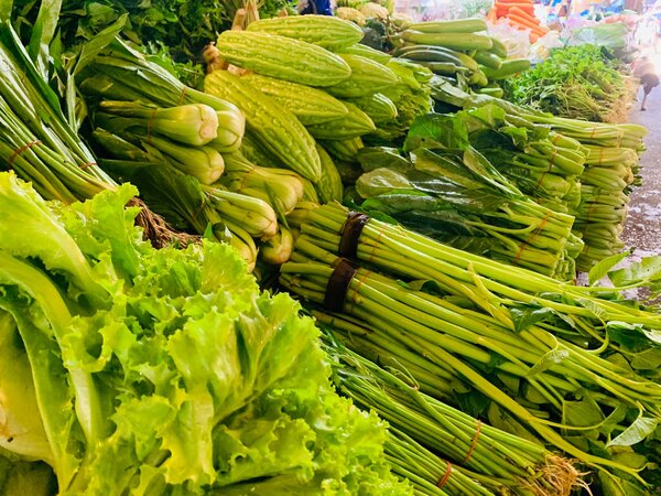 ตลาดสดไทยศิริ 1 ตลาดไทยศิริ อุดรธานี ร้านผัก