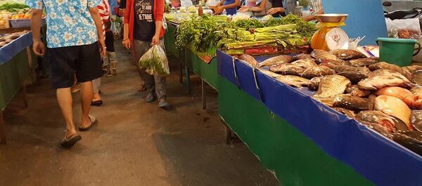 ตลาดสดเพชรบูรณ์ ตลาดสดเทศบาล 3 ร้านผัก ปลา