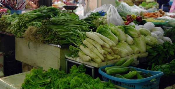 ตลาดสดเทศบาลนครศรีธรรมราช ร้านผักสด