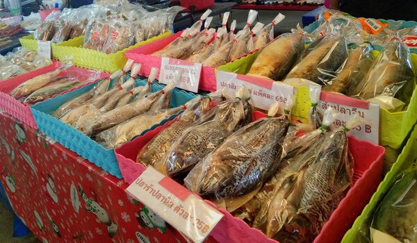 ตลาดสดอุดรธานี ตลาดไทยศิริ 1 ร้านอาหารแปรรูป