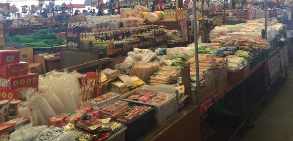 ตลาดเช้าสุพรรณบุรี ตลาดเมืองทองดอนเจดีย์ ร้านเครื่องปรุงรส ของเบ็ดเตล็ด
