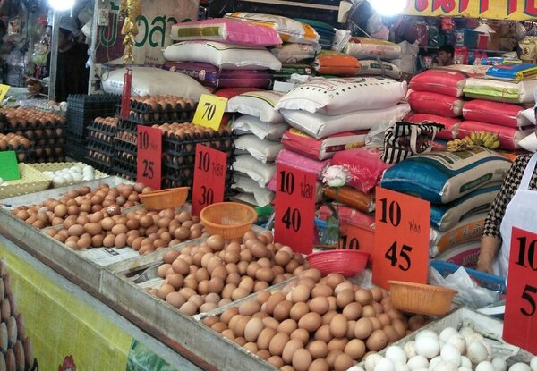 ตลาดเอ.ซี ลำลูกกา ตลาดเช้าลำลูกกา ร้านไข่