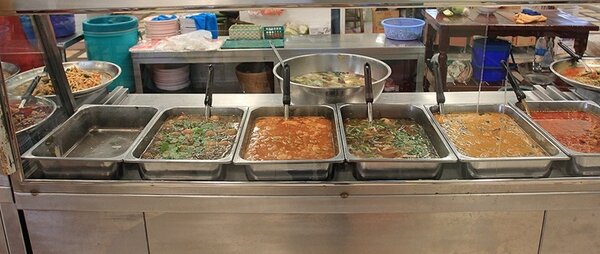 ตลาดบางขุนศรี อาหารปรุงสุก