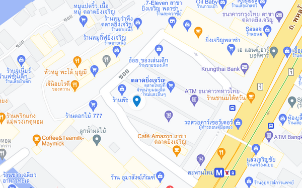 แผนที่ตลาดยิ่งเจริญ